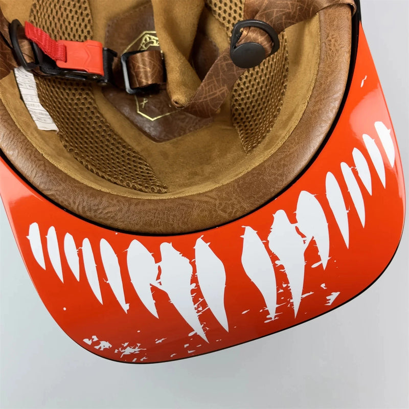 Capacete de Motocicleta e Veículo Elétrico para Harley Retro Gringo