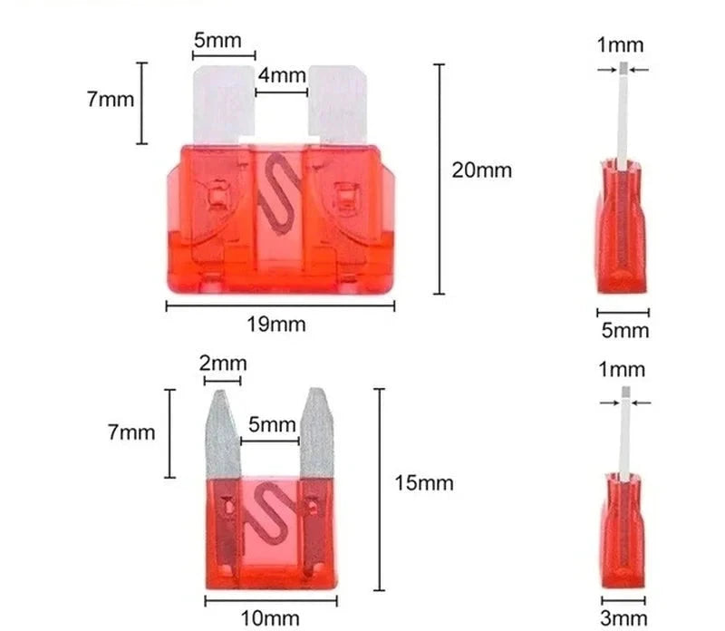 Kit de fusíveis de lâmina de fusível de carro
