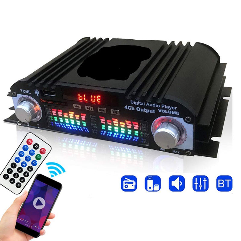 Amplificador de áudio digital de 4 canais Bluetooth Karaoke