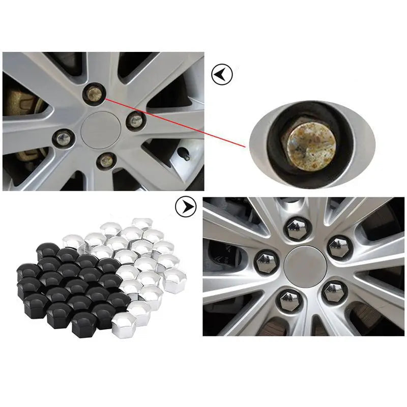 Tampas de parafuso roda de carro Novo 20Pcs 17/19/21mm