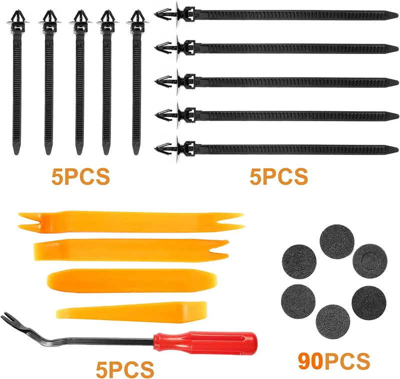 Kit de Clipes de Fixação de Carro Para-Lama Rebite Clipes de Plástico para arroceria