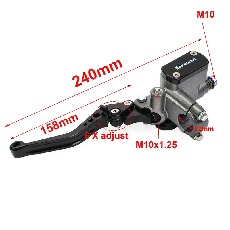 Kit de Embreagem Hidráulica para Motocicleta de 12,7 mm Universal