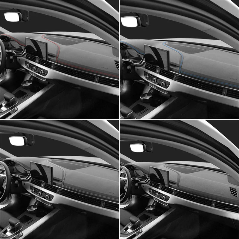 Molduras universais para carro, acabamento em couro sintético