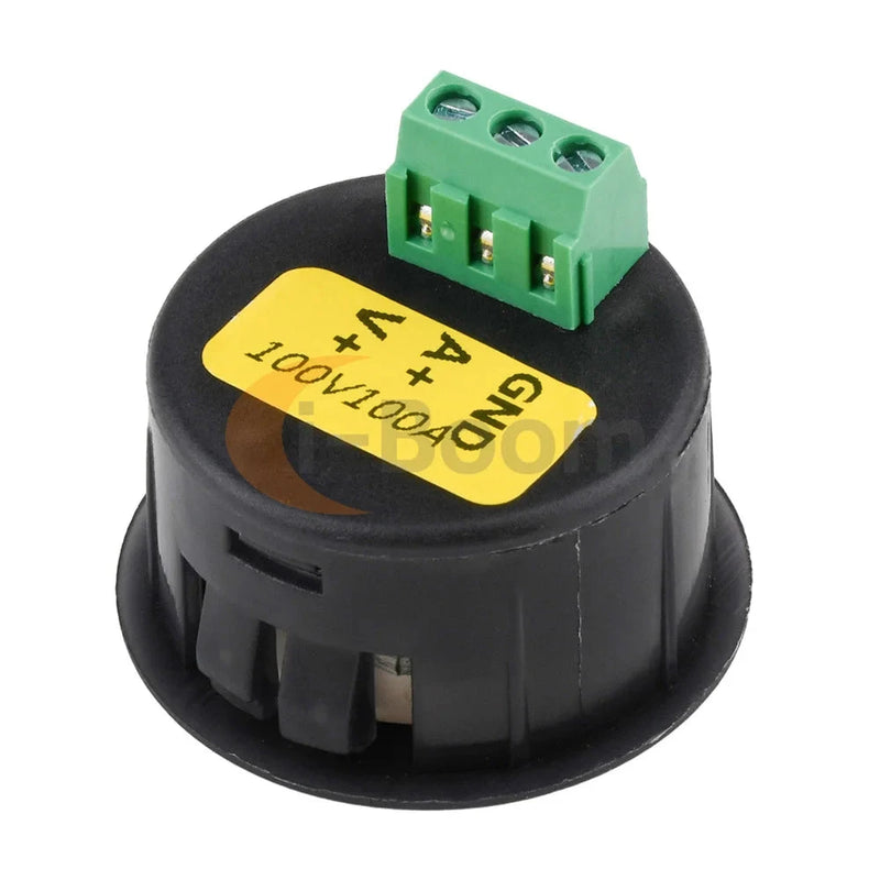 Display Digital Voltímetro Amperímetro Forma Redonda Alta Precisão DC 5V ~ 100V