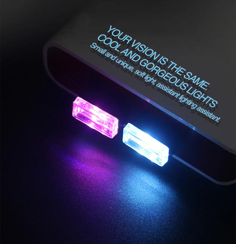 Mini USB LED Decoração Lâmpada Interior Do Carro