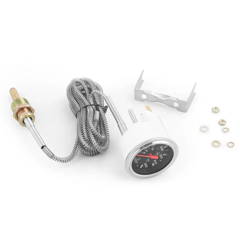 Medidor de Temperatura da Água 12V 52MM Mecânico 40-120℃/100-250℉ com Sensor NPT 1/2