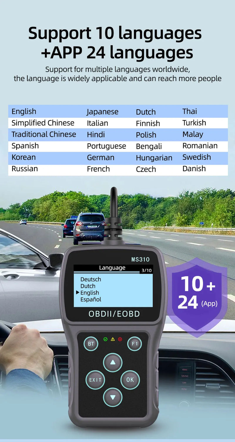 Scanner Automotivo V327 Detector de Falhas de Carro