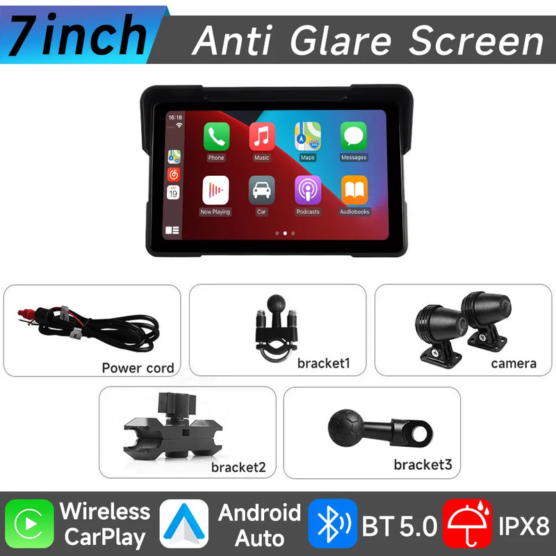 Velocimetro Painel Digital Multimidia GPS CarPlay Android Tela de Toque Bluetooth