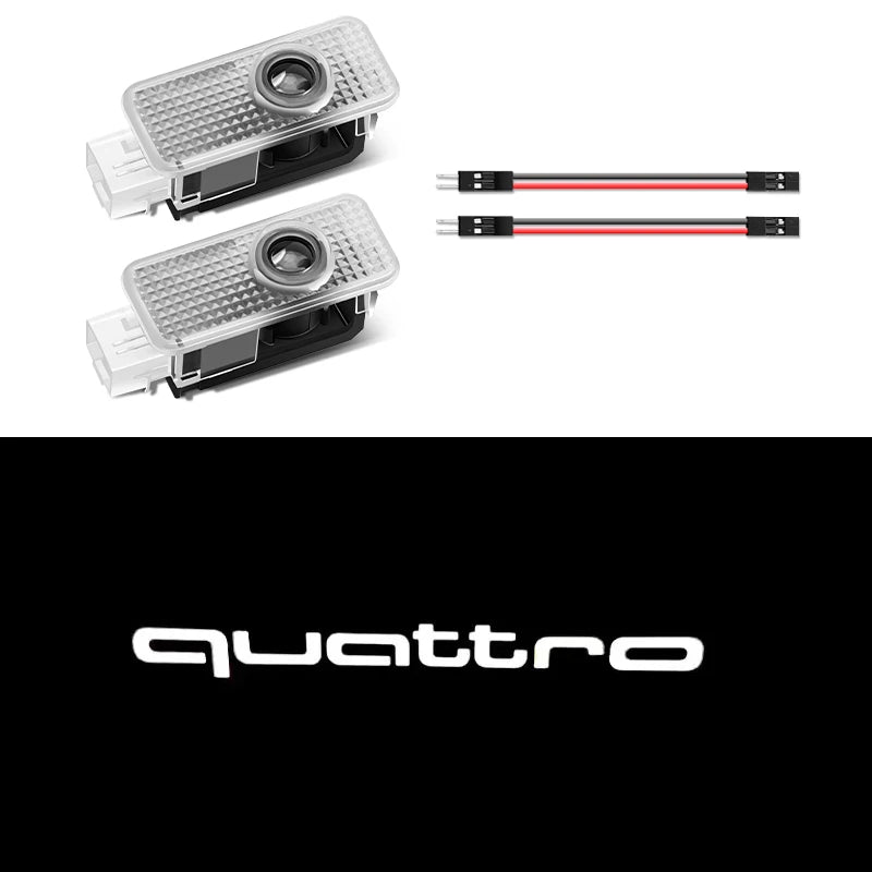 Luzes de porta de carro, projetor de logotipo HD