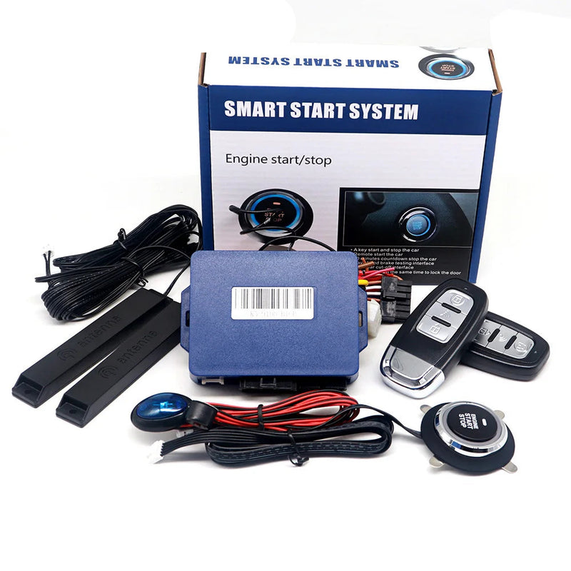 Alarme de Carro com Partida Remota, Botão de Ignição Universal Start Stop