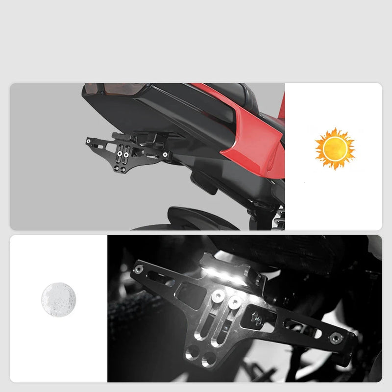 Suporte de Placa Elinador de Rabeta em Aluminio YAMAHA R15 V3 R15V3