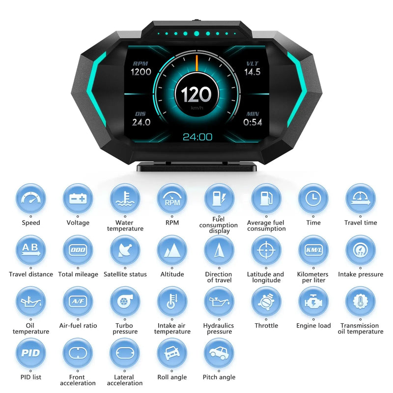 Velocimetro Painel Digital Multi-função Sistema Inteligente de Carro