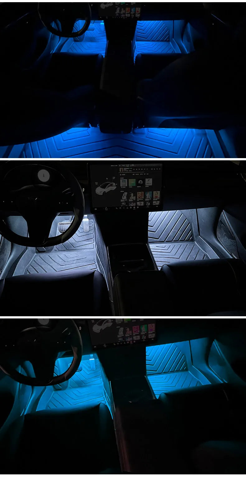 Luz de Pé Ambiente Interior de Carro LED Neon