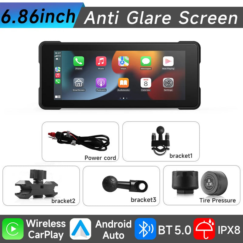 Velocimetro Painel Digital Multimidia GPS CarPlay Android Tela de Toque Bluetooth