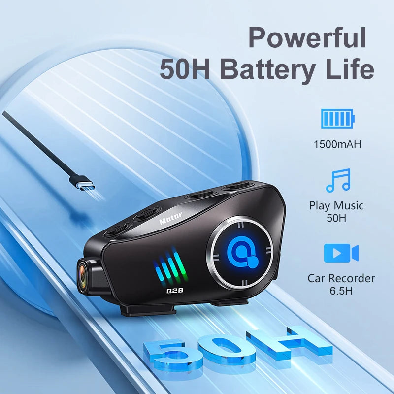 Gravador de capacete com Bluetooth e Wifi á Prova D´Água