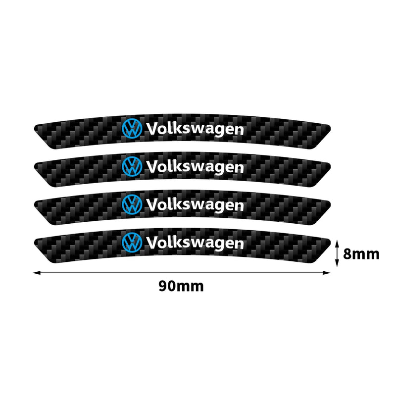 Adesivos para Aro de Carro Volkswagen 4PCS