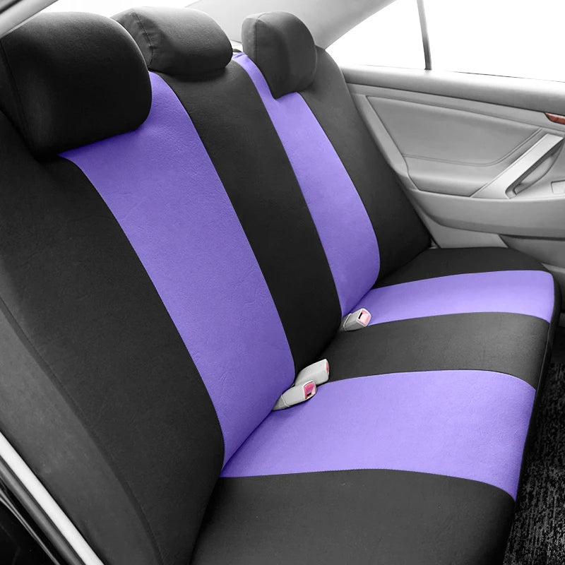 Capas de assento de carro de poliéster universal com design esportivo