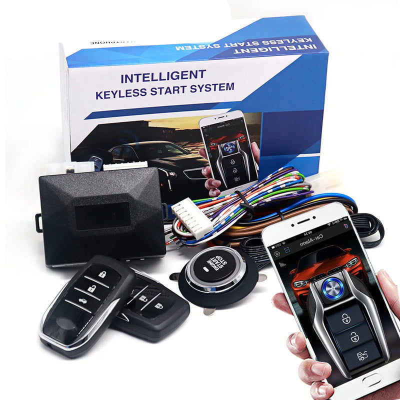 Alarme Universal para Carro, Sistema de Partida Automática no Controle Remoto