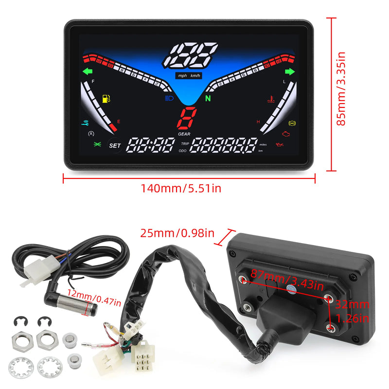 Velocimetro Painel Digital Universal GPS Multifuncional