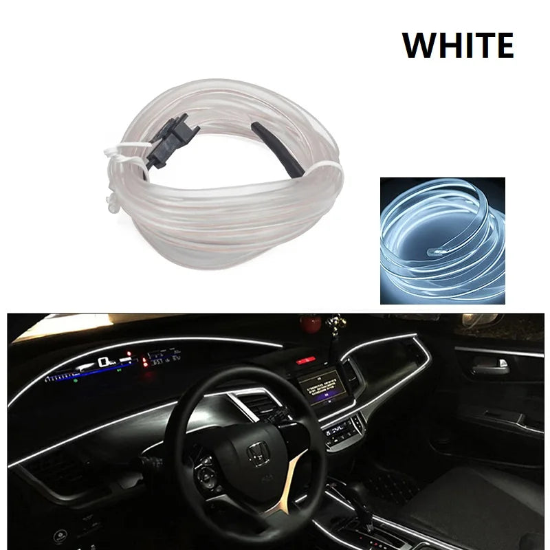 Tiras de Lâmpadas Decorativas para Interior de Carro de LED