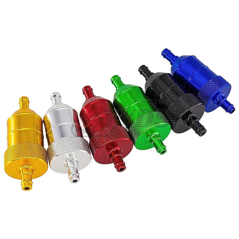 Filtro Limpador CNC Alumínio Para Motocicleta Universal 8mm Gasolina