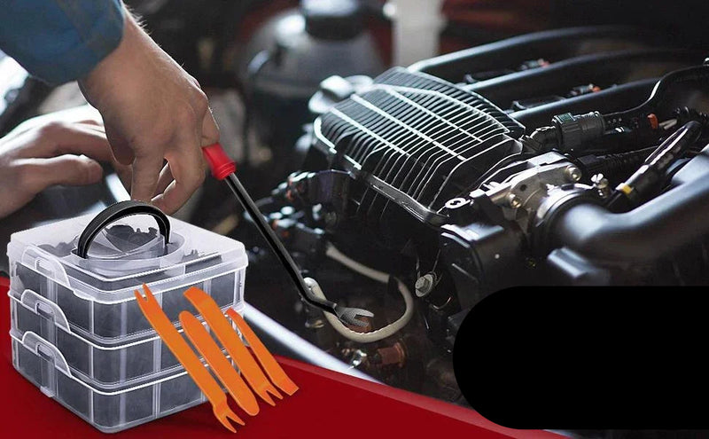 Kit de Clipes de Fixação de Carro Para-Lama Rebite Clipes de Plástico para arroceria