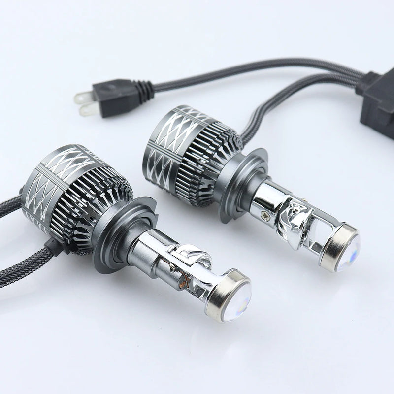 Lampadas Bi LED Faróis Lente do Projetor 150000LM Turbo Canbus