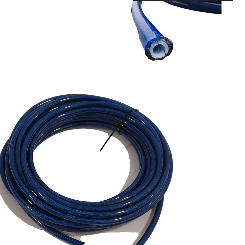 Mangueira Azul Nylon Trançado Aço Inoxidável para Motocicleta Universal