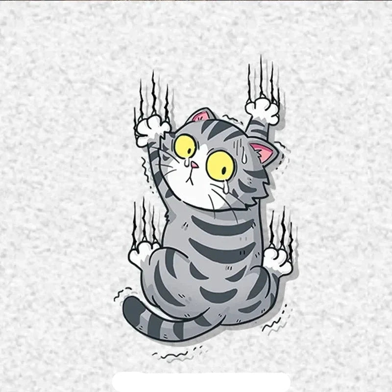 Adesivo de Carro Engraçado de Três Gatos