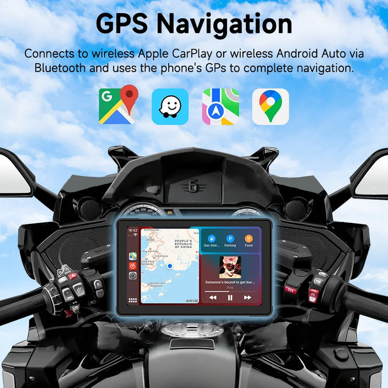 Velocimetro Painel Digital Multimidia GPS CarPlay Android Tela de Toque Bluetooth