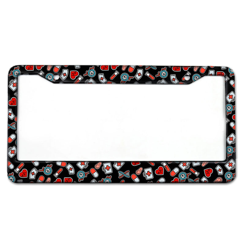 Moldura de Placa de carro Liga de Alumínio Universal