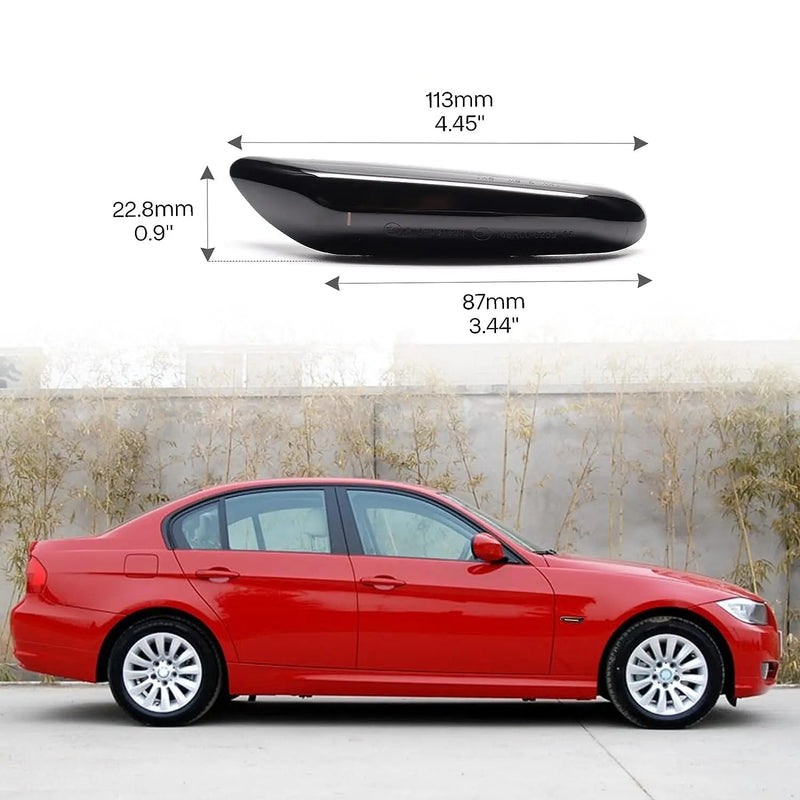 Lampada Led Pisca Lateral Sequencial para BMW E90 E91 E92 E93 E60 E87 E82 E46