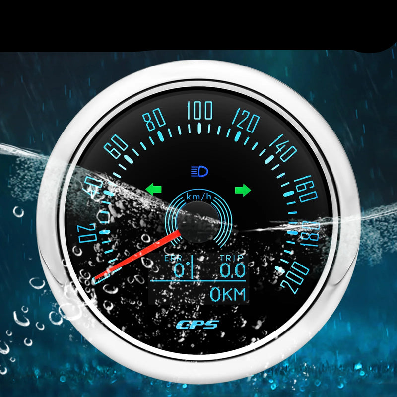 Velocimetro Painel Digital GPS 7 Cores 85mm