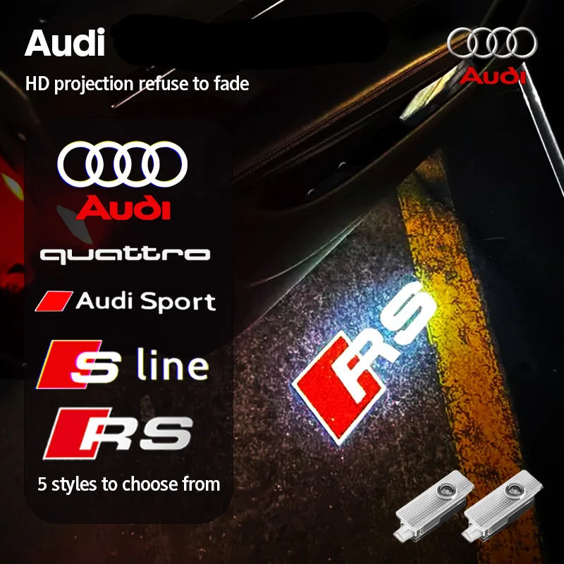 Luzes de porta de carro, projetor de logotipo HD