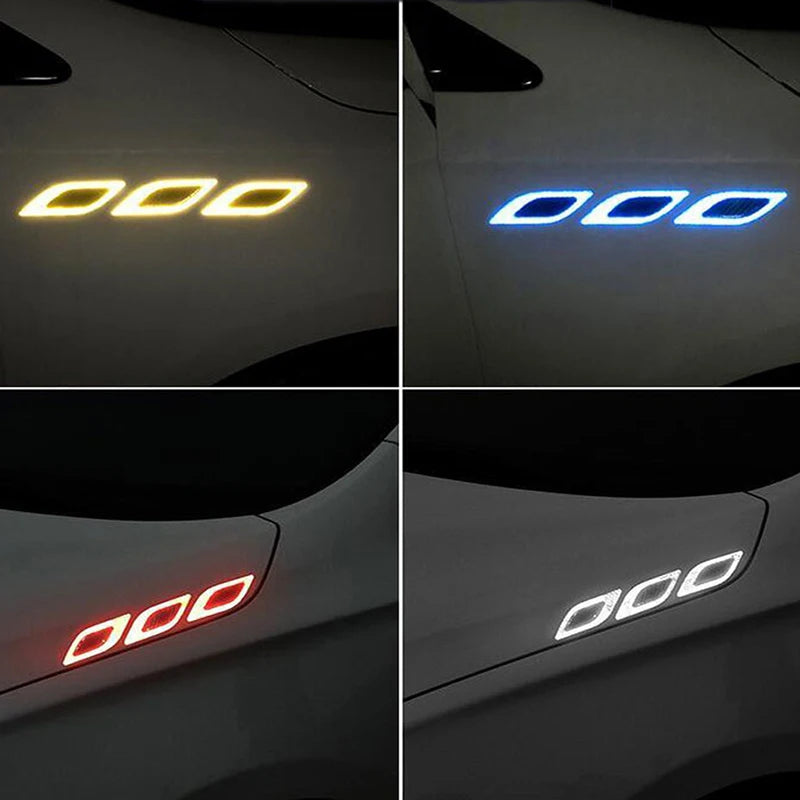 Adesivos de Fibra de Carbono Refletivos 3D para Carro