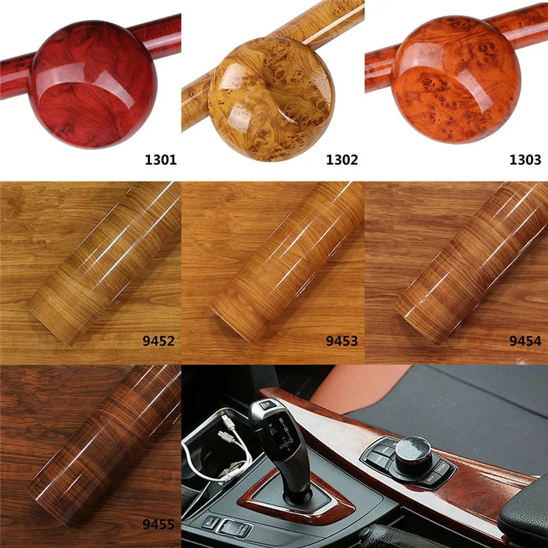 Adesivo de Cor Marrom Brilhante Alto para Carro de Vinil Universal