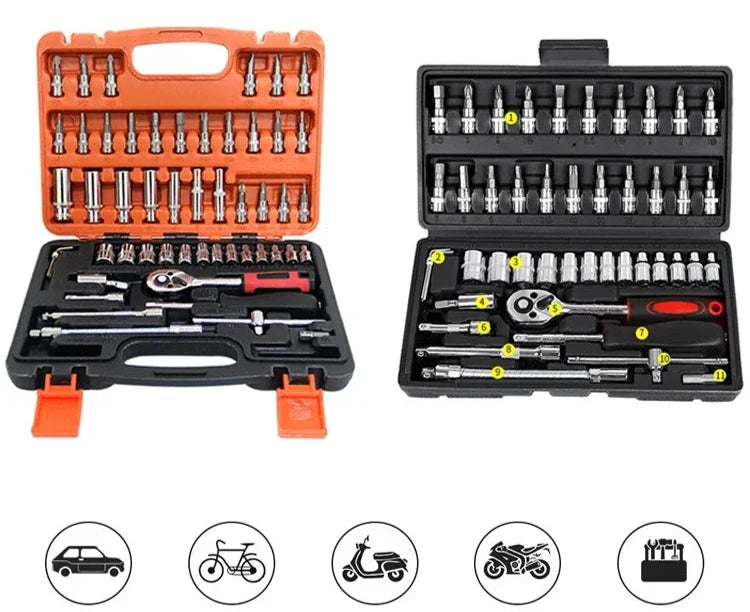 NOVO Kit de ferramentas de reparo de carro 46/53 peças