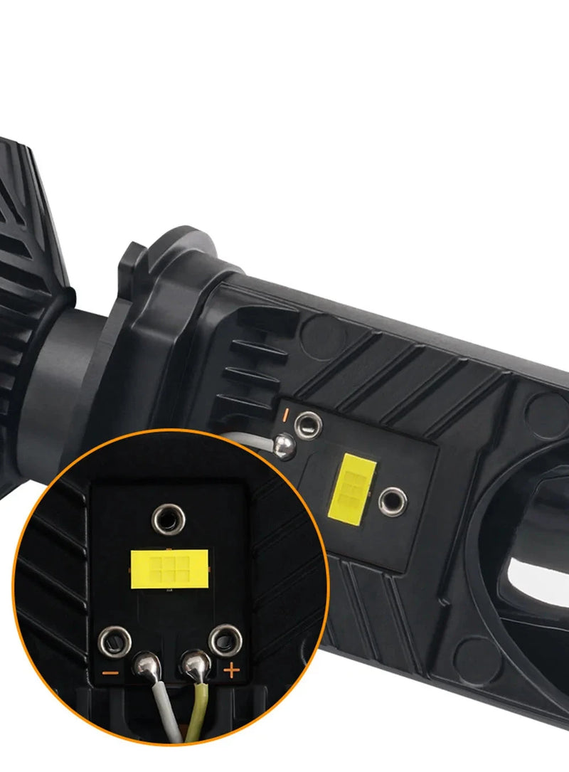 Farol Lente Projetor com Ventoinha H4 LED