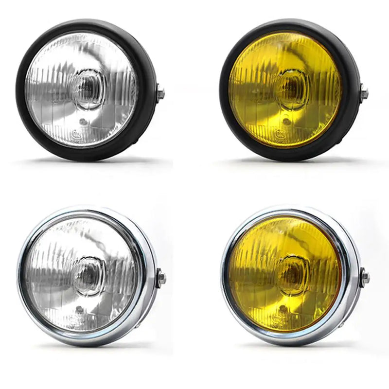 Farol de motocicleta 5,75 polegadas redondo retro