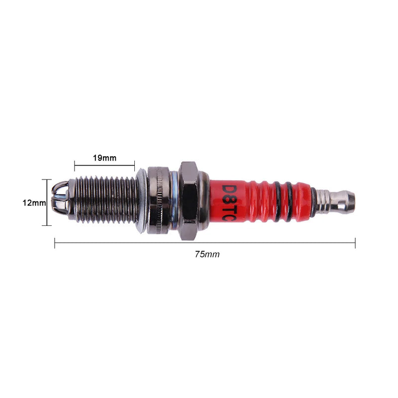 Vela Motocicleta para Honda Yamaha Diâmetro da rosca 10/12mm Alto Desempenho 3-Eletrodo