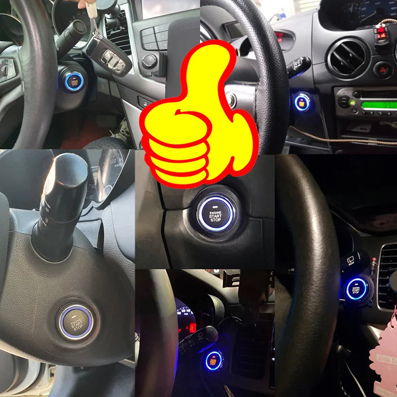 Alarme Universal para Carro, Sistema de Partida Automática no Controle Remoto