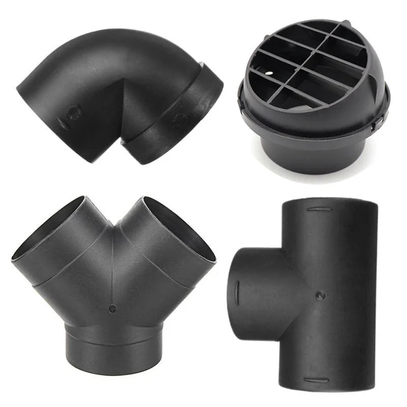Duto de Ventilação de Ar TLY Peça Cotovelo Tubo de Saída Conector de Escape