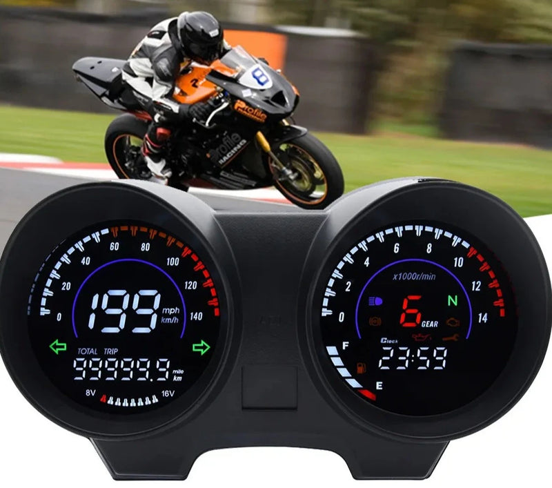 Painel,Velocimetro Digital em Led Eletrônico Universal para Motos e etc...