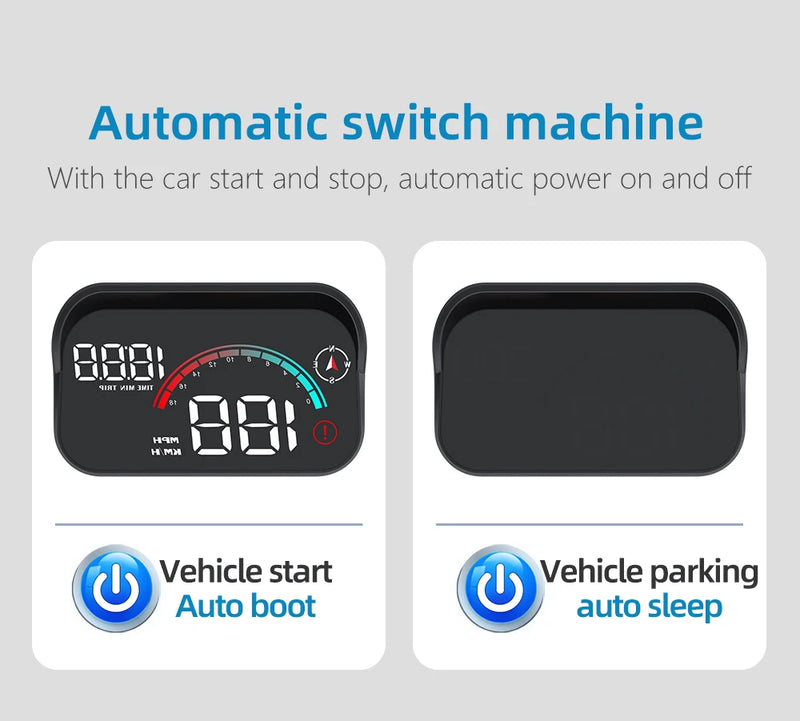 Velocimetro Painel Digital Led Projetor de Para-Brisa GPS