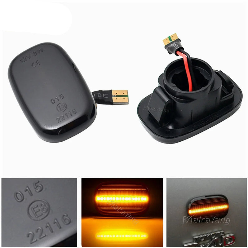 Pisca Led Lateral Sequencial Toyota Corolla E10/E11/E12 Yaris Verso Hilux Surf N21 RX