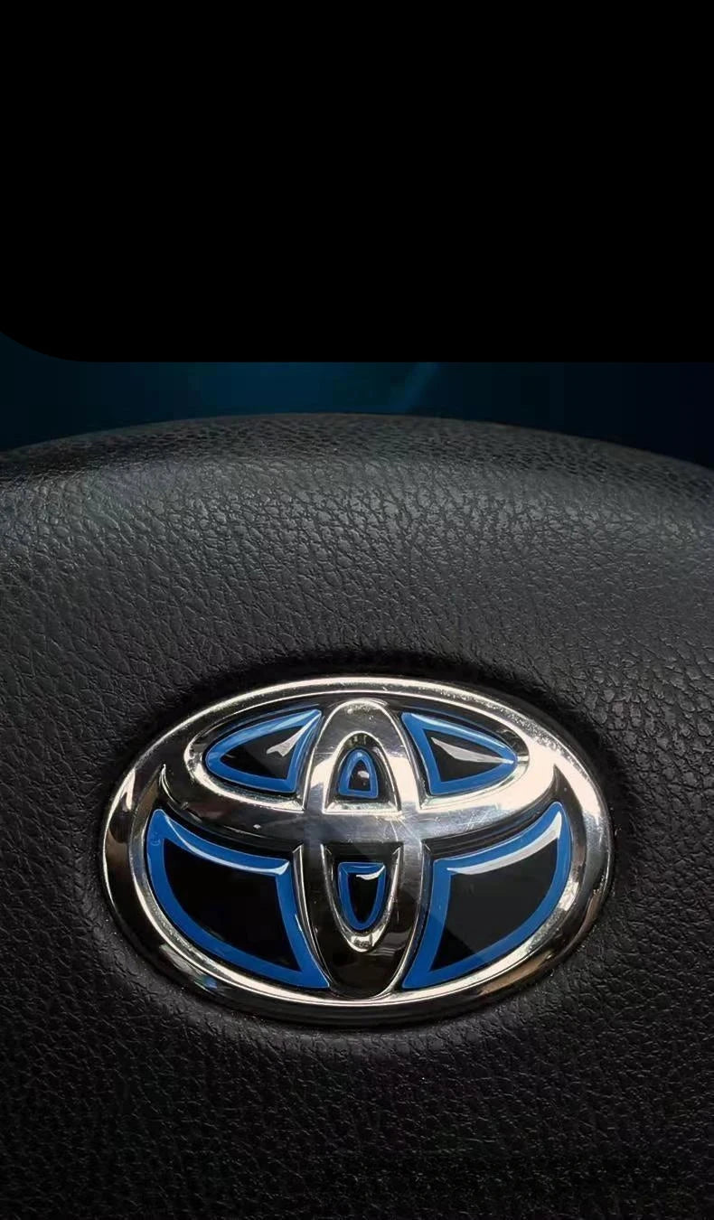 Adesivo Interno de Volante de Carro com acabamento em Fibra de Carbono para Toyota