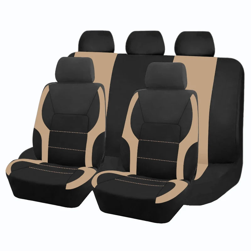 Capas de assento de carro de poliéster universal com design esportivo