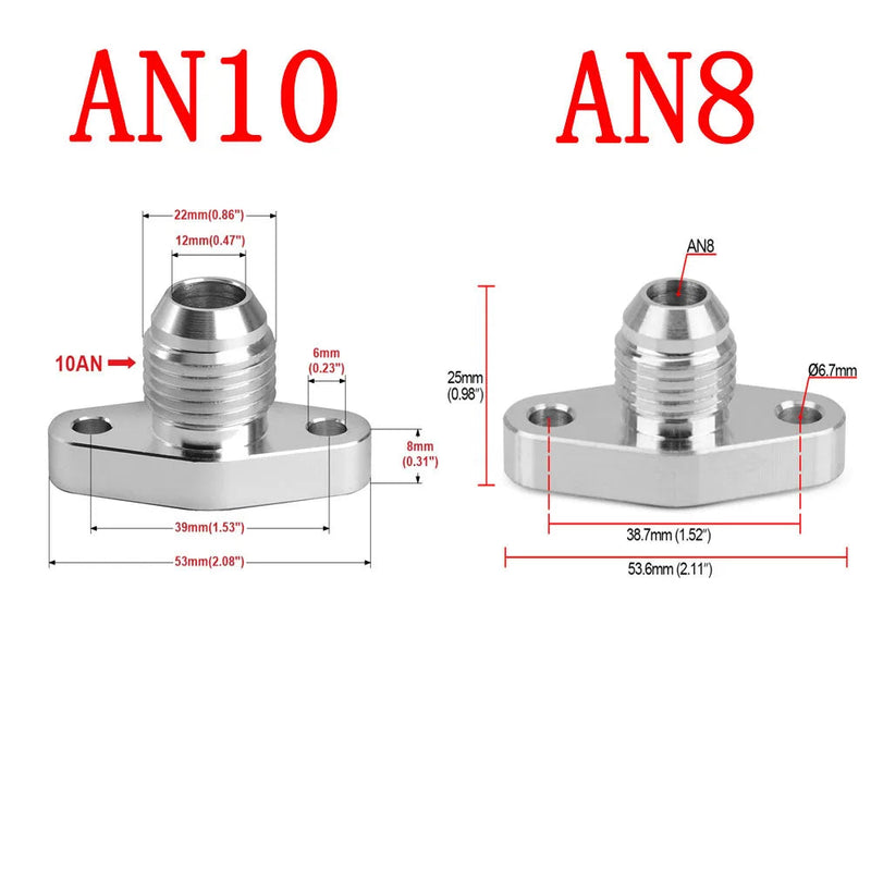 Flange Adaptador Retorno de Óleo Turbo