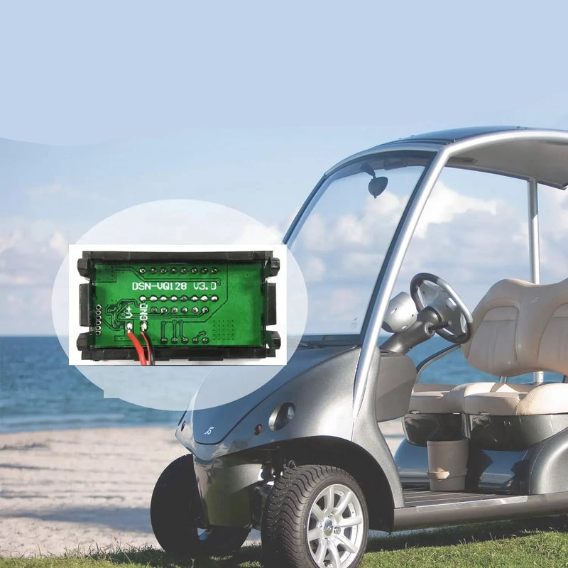Voltímetro Digital Automotivo em LED DC 12v 24v 36v 48v 60v