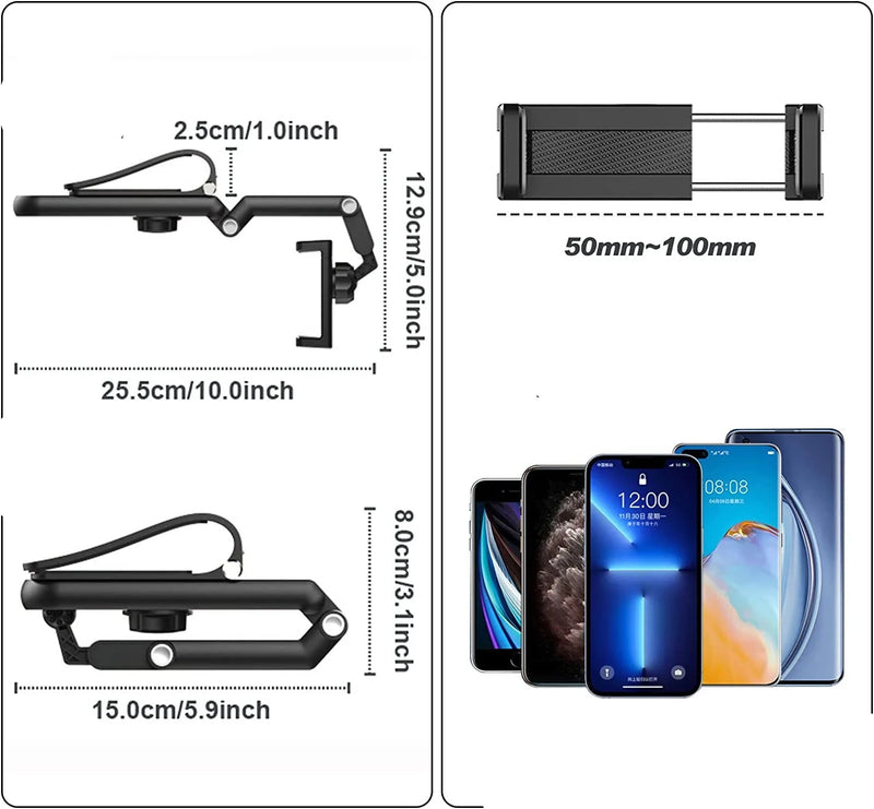 Suporte de Celular com viseira solar para carro multifuncional